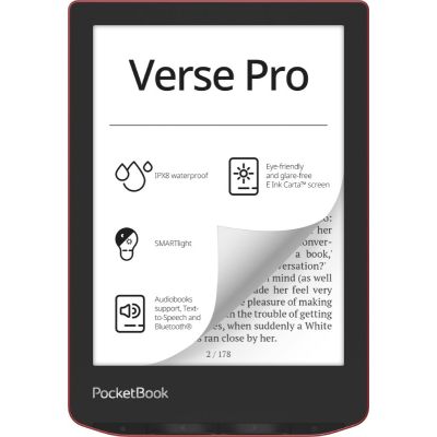 2. PocketBook Verse Pro (634) red e-reader