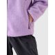 3. Women's sherpa fleece with stand-up collar 4F 4FRAW24TFLEF326-51S