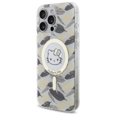 2. Hello Kitty IML Golden Leaves MagSafe Case for iPhone 16 Pro Max - White