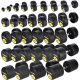4. Rubber-coated dumbbell 22.5kg HMS HG PRO 22.5
