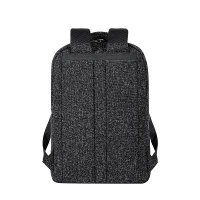 6. RIVACASE Anvik 15.6" laptop backpack, 15L, black, made of waterproof material, pockets for a 10.5" tablet, smartphone, documents, accessories, bottle