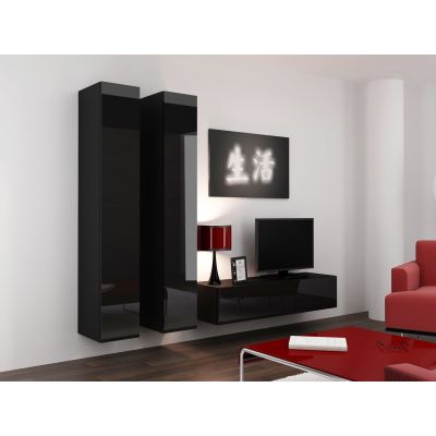 14. VIGO full display cabinet '180' 180/40/30 black/black half