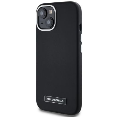 2. Karl Lagerfeld FW Metal Plate MagSafe iPhone 15 Case - Black