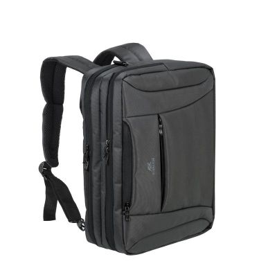 3. RIVACASE BAG/BACKPACK FOR 16" CENTRAL LAPTOP, BLACK, BAG CONVERTIBLE TO BACKPACK