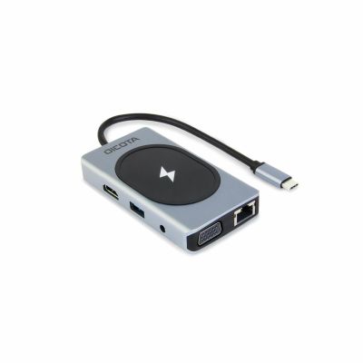 2. DICOTA D32059 USB Type-C Hubs and Concentrators, Black, Silver