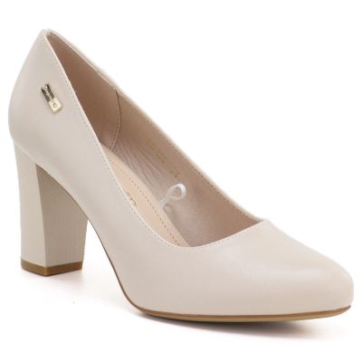 6. Nude Sergio Leone PB130 block heel pumps