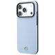 2. Mercedes Leather Semi Wrap Wood Effect MagSafe Case for iPhone 17 Pro Max / 18 Pro Max - Blue