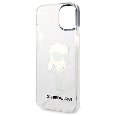 7. Karl Lagerfeld Ikonik Karl Lagerfeld Case for iPhone 13 / 14 / 15 - Transparent