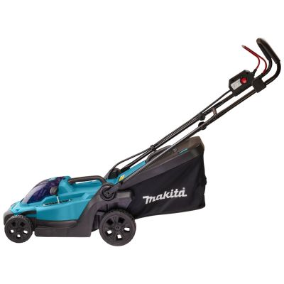 3. Makita DLM330RT Battery-Powered Push Lawn Mower, Black, Blue