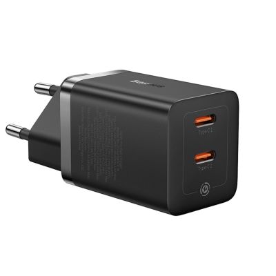 4. Baseus GaN5 Pro 40W 2xUSB-C Wall Charger - Black