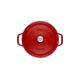 2. Round cast iron pot STAUB Cocotte 22 cm 2.6 L, red40509-825-0