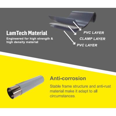 9. RECTANGULAR FRAME POOL SUPER STRONG 394x207x80CM 17723