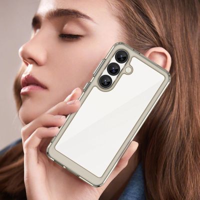 6. Outer Space Case for iPhone 16e / 17e with Flexible Frame - Translucent, Black