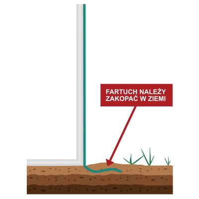 9. FOIL COVER FOR GARDEN TUNNEL GREENHOUSE 200x300x200CM GREEN