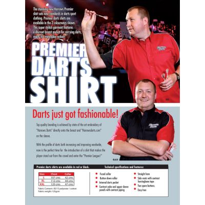 4. Harrows Premier Shirt Black