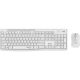 6. Logitech MK295 Silent Wireless Combo Keyboard Mouse Included Office USB QWERTZ German White
