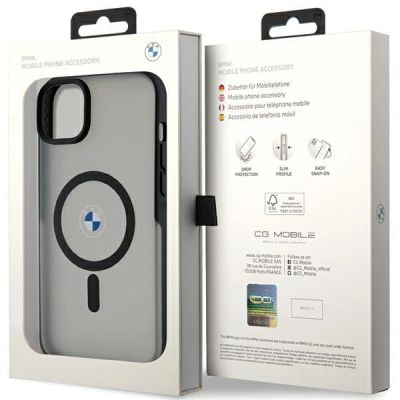 8. BMW Signature MagSafe Case for iPhone 14 Plus/15 Plus - Black