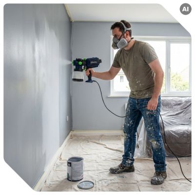 7. 550W Paint Spray Gun W02003 WUBER