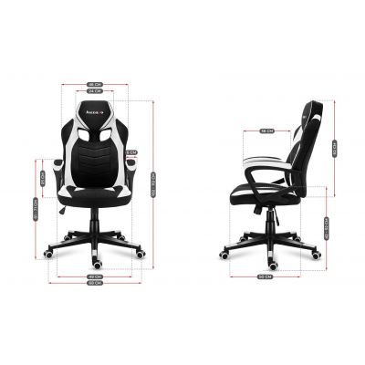 12. Huzaro Force 2.5 White Mesh Gaming Chair