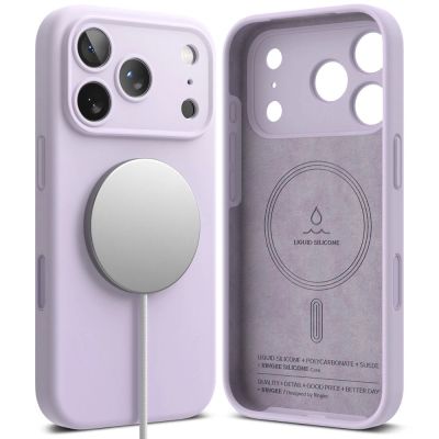 2. Ringke Silicone Magnetic MagSafe Case for iPhone 17 Pro Max - Purple