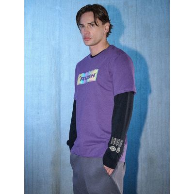 3. Men's regular printed T-shirt 4F 4FRSS26TTSHM3659-50S