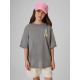 Loose T-shirt with print for girls 4F 4FJRSS26TTSHF3980-25S