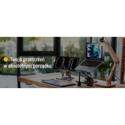 22. Wozinsky WRS-CPY84SS Aluminum Laptop and Tablet Stand + Free Smartphone Stand - Silver