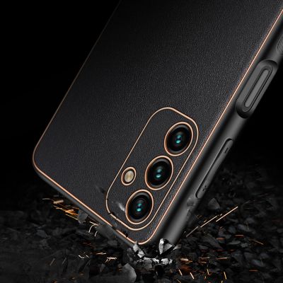 11. Dux Ducis Yolo elegant cover made of ecological leather for Samsung Galaxy A13 5G black