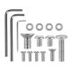 4. ERGO OFFICE MONITOR HOLDER / HANGER GAS SPRING, 17"-32", 1-10KG, MATTE WHITE, MAX. VESA 100X100 ER-691 W