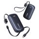 2. Baseus EnerFill FC21 Qpow 3 Ultra 10000mAh 45W Power Bank with Attached Lanyard Cable - Black