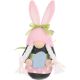 2. Gnome Bunny Girl 20cm Pink with Gift Bag Spring Decoration