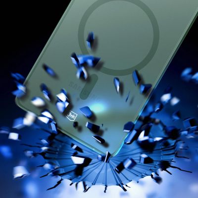 2. 3mk Smoke MagCase for Samsung Galaxy S25 Ultra - Green-Translucent