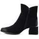 8. Women's black suede high-heeled ankle boots Potocki SZ12875