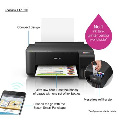 52. Epson EcoTank ET-1810 color inkjet printer