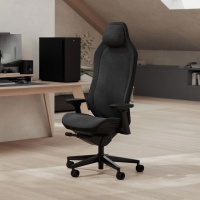 7. Fractal Design Refine 2 Fabric Dark Gaming Chair Padded Upholstered Seat Black