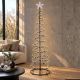 6. DECORATIVE CHRISTMAS TREE 640LED WATERFALL180CM BLACK