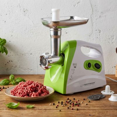 9. Esperanza Meatball EKM012G meat grinder (600W; white, green)