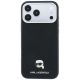 3. Karl Lagerfeld Grained Karl Head Metal MagSafe Case for iPhone 18 Pro / 17 Pro - Black