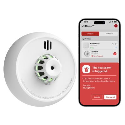 5. X-Sense XH02-M Heat Detector Wireless Interconnectable Surface Mounted