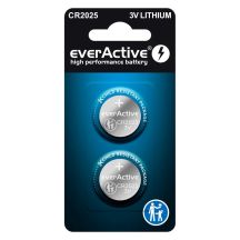 EVERACTIVE MINI CR2025 LITHIUM BATTERIES BLISTER OF 2 CR20252BL
