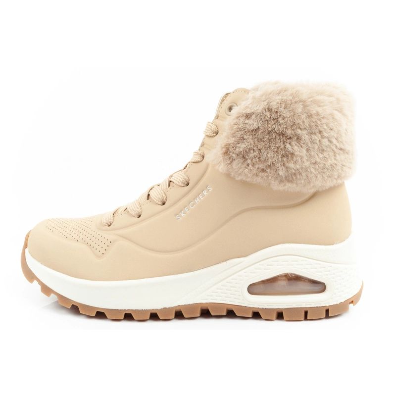 11. Skechers Uno Rugged Women's Insulated Winter Boots Brown