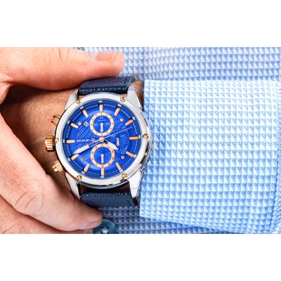 5. Giewont Chronograph Sapphire Silver Blue Men's Watch GW8810-A2