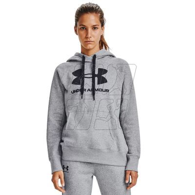 7. Under Armor Rival Fleece Logo Hoodie W 1356318-035