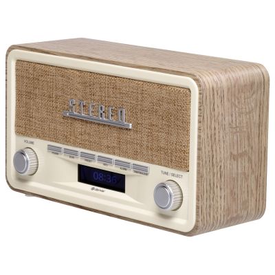4. Denver DAB-18 Retro Radio, light wood