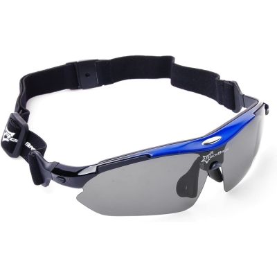 3. Rockbros polarized sunglasses 5 lenses blue