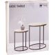 3. SET OF 2 COFFEE TABLES WITH WOODEN TOP