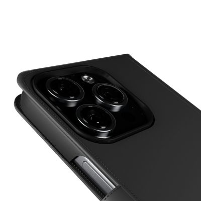 5. Puro Wallet Detachable MagSafe 2in1 PU Leather Case with Flap and Wallet for iPhone 16 Pro - Black