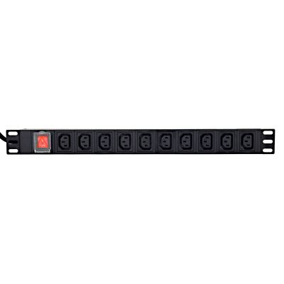 GEMBIRD RACK POWER STRIP (PDU) 10-OUTLET C13, 1U, 16A, C20 PLUG, 2M