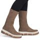 7. Brown women's ankle boots with a sock, Rieker Y6350-24
