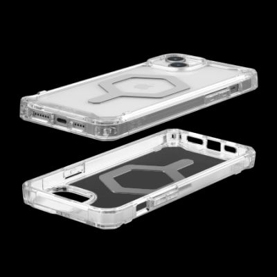 3. UAG Plyo MagSafe case for iPhone 15 Plus - transparent and silver